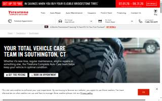Firestone Complete Auto Care of Southington website