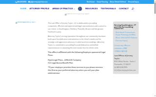 Jeremy Taylor LLC Law Office website