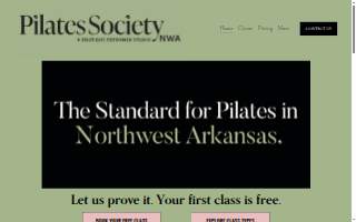 Pilates studio website