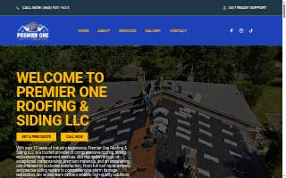 Premier One Roofing & Siding LLC website