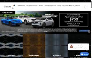 Acura of Stamford website