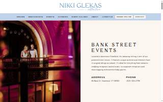 Bank Street Events website