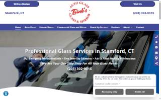 Bink's Auto Glass Co Inc website