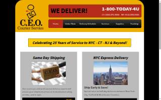 CEO Courier Service website