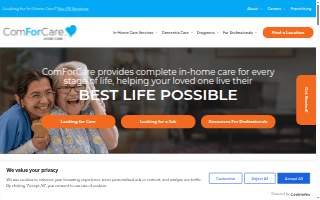 ComForCare Home Care of Stamford website