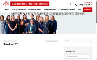 Connecticut DCF Defenders website