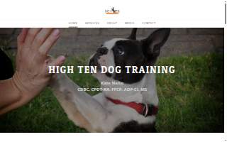High Ten Dog Training, LLC website