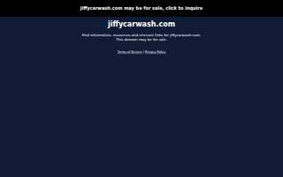 Jiffy Car Wash website