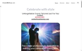 musicBOXnyc DJ service website