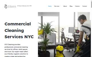 XYZ Cleaning Services of Stamford Ct website