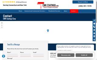 CMK Coatings Corp website