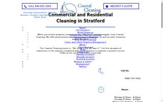 Coastal Cleaning of Stratford website