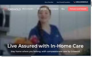 Griswold Home Care for Stratford website