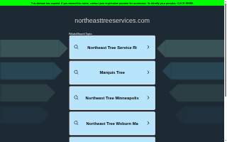 Northeast Tree Services website