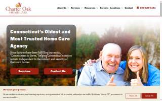 Charter Oak Home Care website