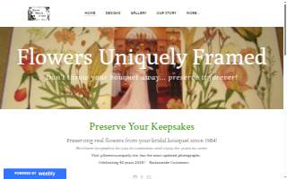 Flowers Uniquely Framed website