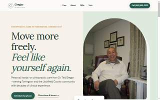 Gregor Chiropractic website