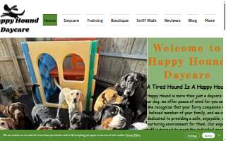 Happy Hound Daycare website