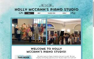 Holly McCann's Piano Studio website
