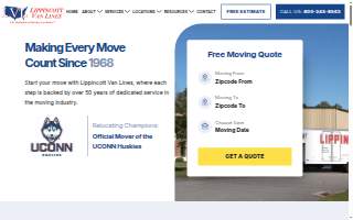 Lippincott Van Lines website