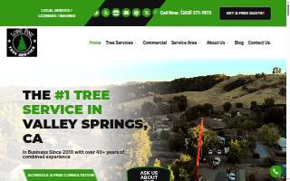 Lone Pine Tree Service website