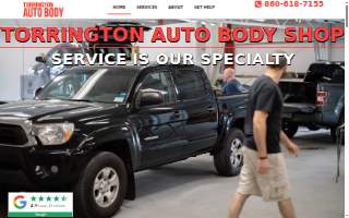 Torrington Auto Body Shop website