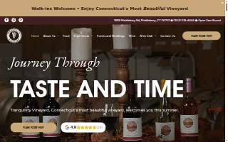 Tranquillity Vineyard & Winery website