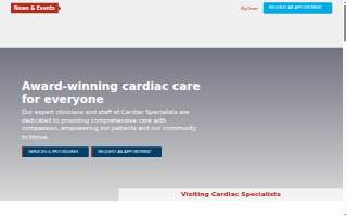 Cardiac Specialists of Trumbull website