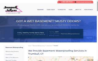 Connecticut Basement Systems of Trumbull website
