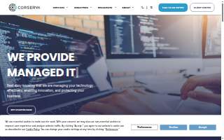 Corserva website