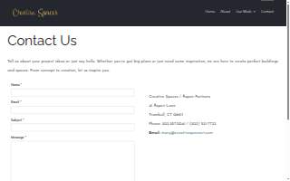 Creative Spaces website