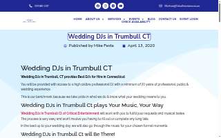 Critical Entertainment DJs of Trumbull website