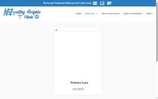 Healthy Heights Clinic website