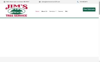 Jim's Tree Service website