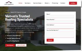 C and C Roofing LLC website