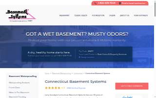 Connecticut Basement Systems of Vernon website