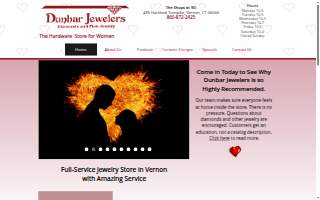 Dunbar Jewelers website