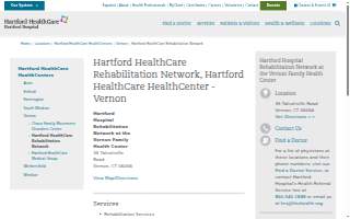 Hartford HealthCare Rehabilitation Network website