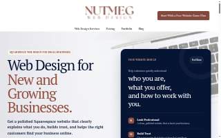 Nutmeg Web Design website
