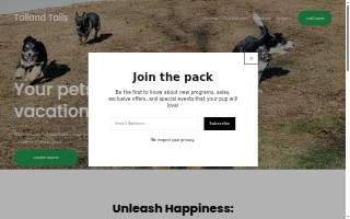 Tolland Tails website