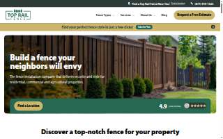 Top Rail Fence Hartford CT website