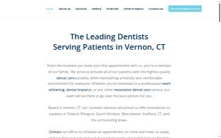 Vernon Family Dentists website