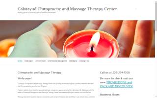 Calatayud Chiropractic and Massage Therapy Center website