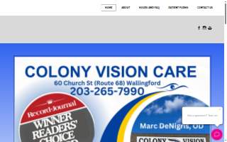Colony Vision Care website