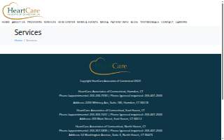 HeartCare Associates of Connecticut website