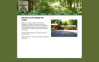 Holiday Pet Lodge website