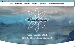 Karen Kremzar, Holistic Occupational Therapist website