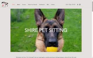 Shire Pet Sitting of Wallingford website