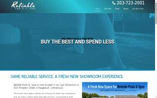 Reliable Pools & Spas website