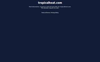 Tropical Heat Tanning website